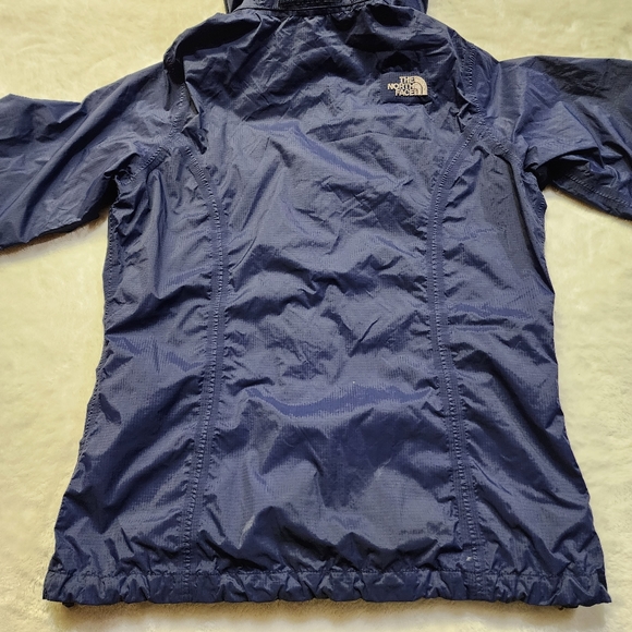 The North Face Women's Navy Blue Full-Zip Hooded Windbreaker Jacket Size Medium - Picture 10 of 12